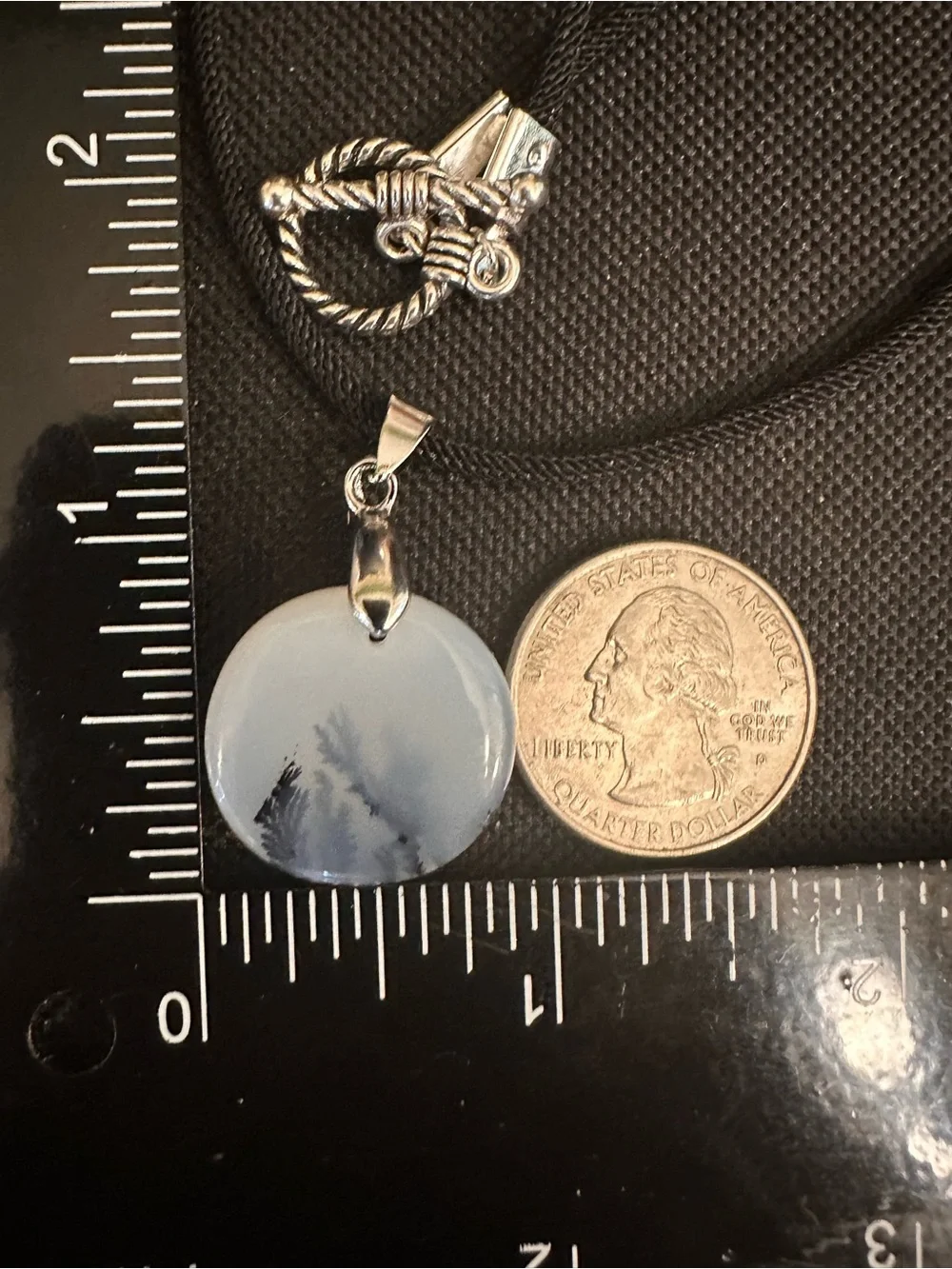 Necklace Length Guide - Teal and Purple - Picture 15 of 16